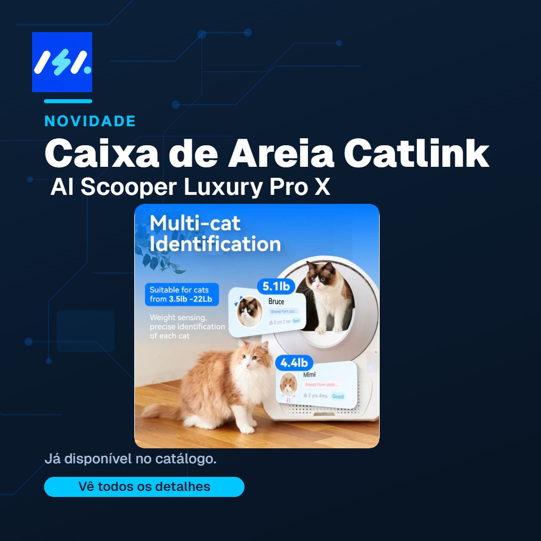 🐾✨ Conhece a tecnologia que cuida dos teus gatos de forma inteligente!

Com identificação automática por peso, esta cai