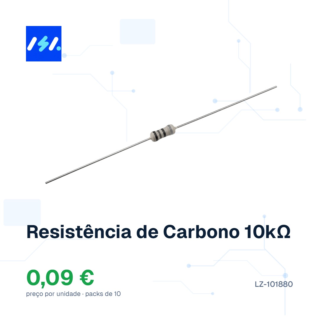 Conheça a Resistência de Carbono 10kΩ THT da ROYALOHM, perfeita para a sua próxima montagem. Ideal para aplicações em pl