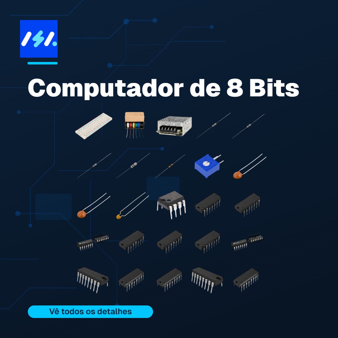 O Kit Luzzo — Computador de 8 Bits para Montagem é uma ferramenta única para quem deseja aprender sobre lógica discreta.