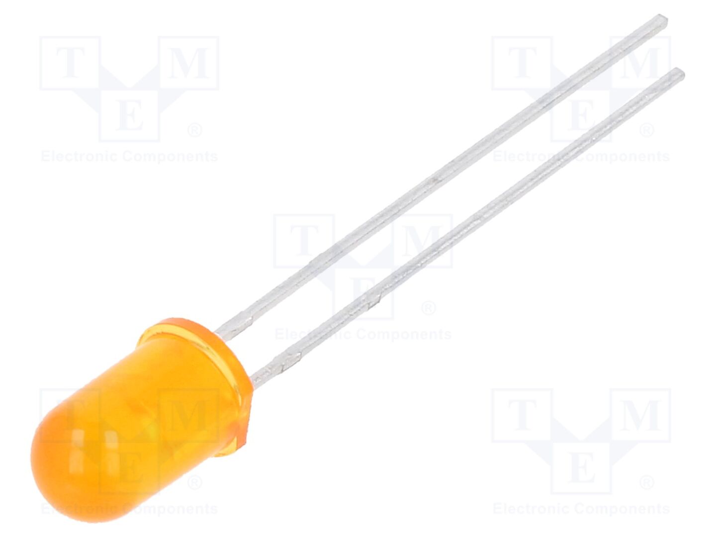 LED; amarela; 5mm; 400÷800mcd; 25°; Frente: convexa; 1,7÷2,4VDC