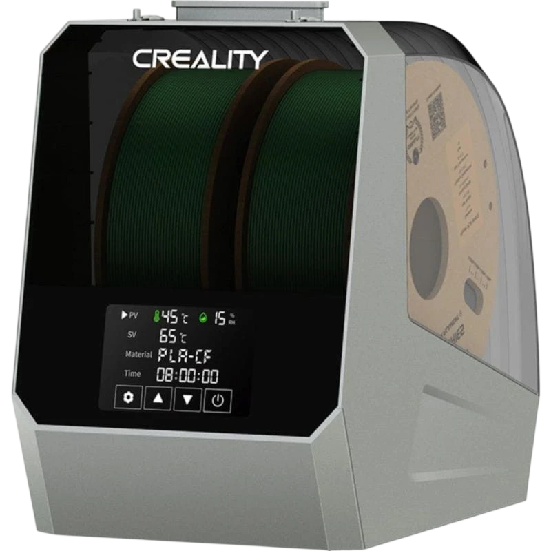 Secador de Filamentos Creality Space Pi Plus - Capacidade para dois rolos - Para filamento de 1,75mm e 2,85mm - Temperatura ajustável de 45ºC a 70ºC