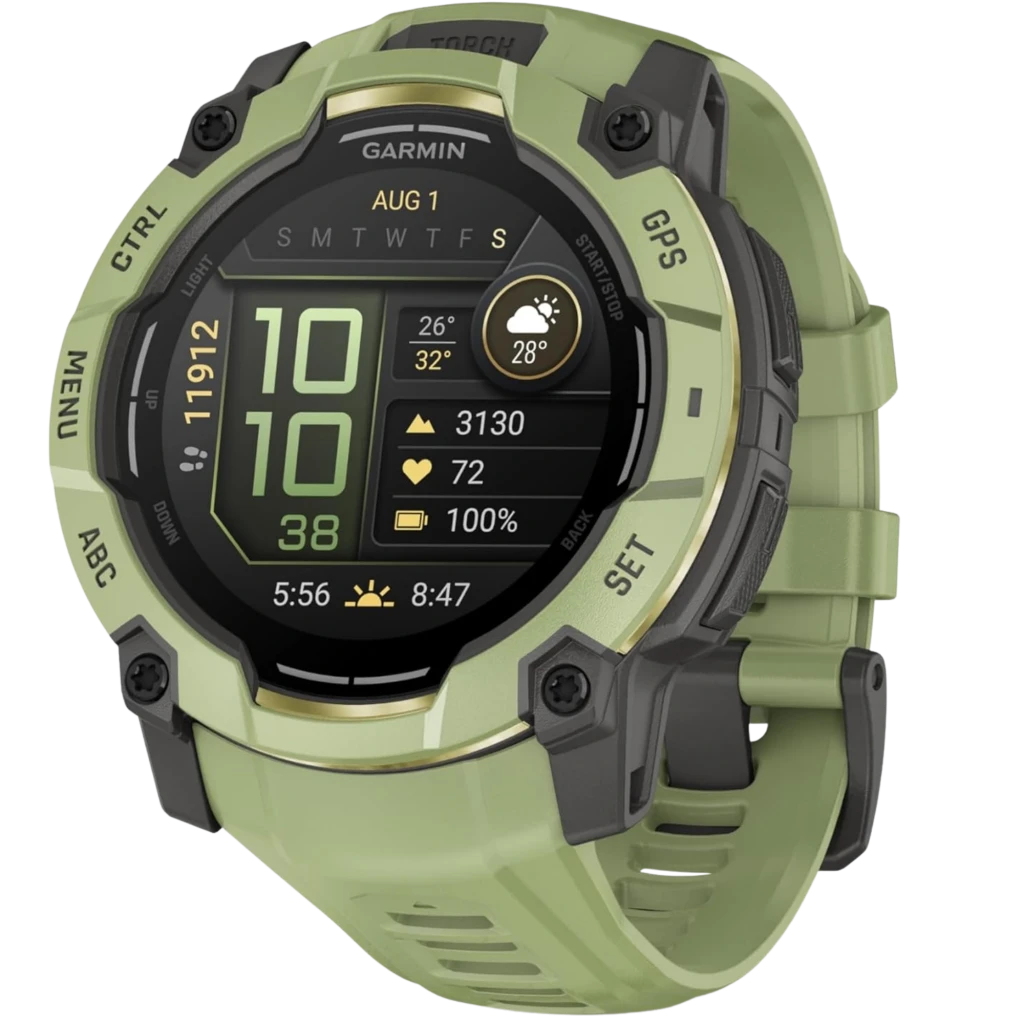 Garmin Instinct 3 AMOLED GPS Multibanda 50 mm Resina e Silicone Fern Green