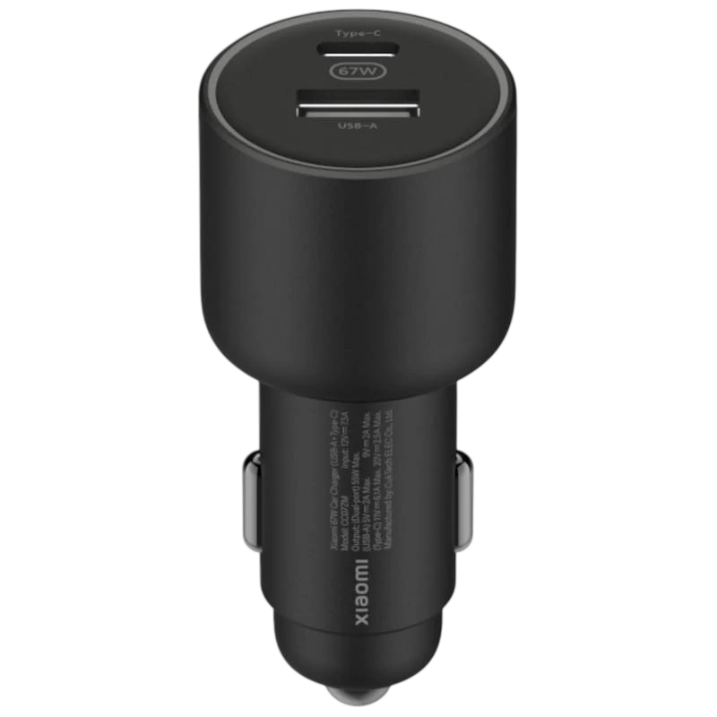 Carregador de carro Xiaomi Car Charger 67W USB-A e USB Tipo C