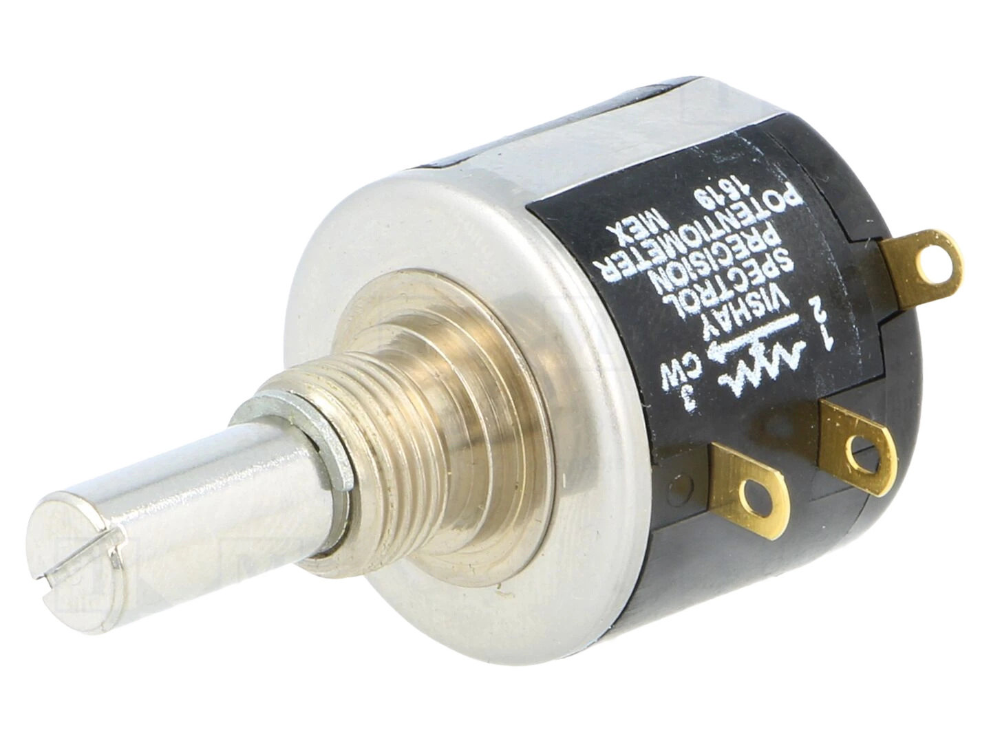Potenciómetro: axial; multi-voltas; 10kΩ; 2W; ±5%; 6,35mm; 534