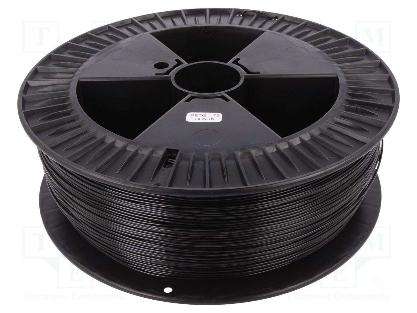 Filamento: PET-G; Ø: 1,75mm; preta; 220÷250°C; 2kg