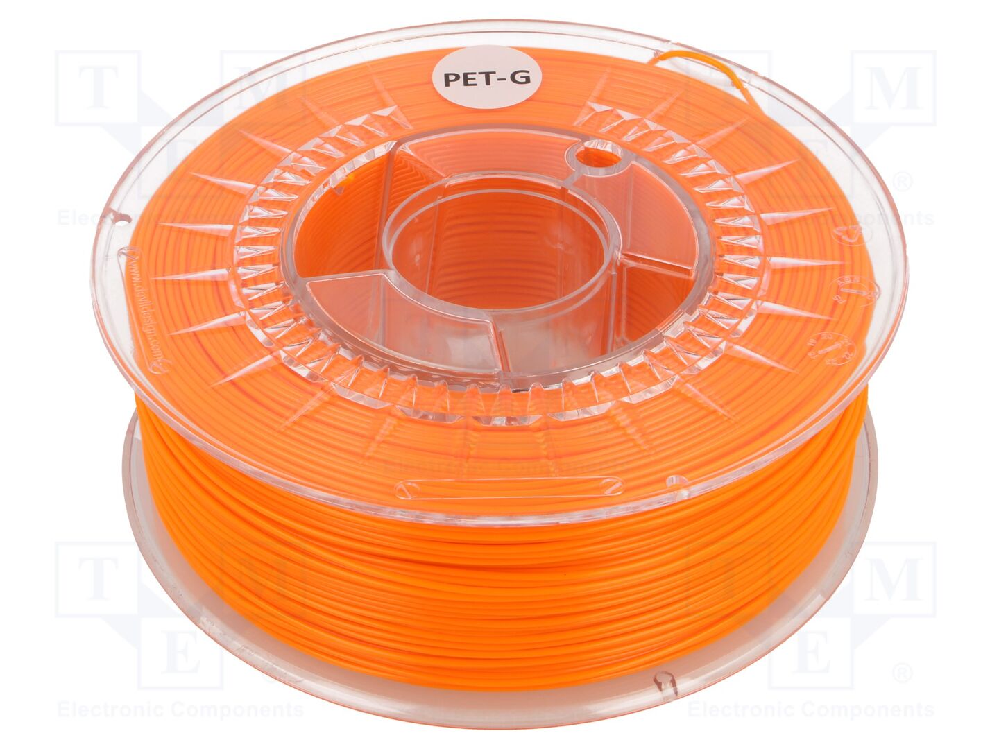 Filamento: PET-G; Ø: 1,75mm; cor de laranja (claro); 220÷250°C
