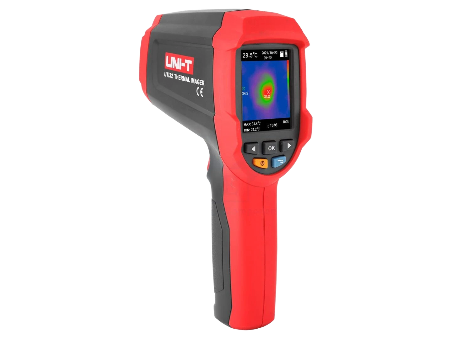 Câmara térmica; LCD TFT 2,8"; 32x32; 9Hz; -20÷1000°C; 30°x30°
