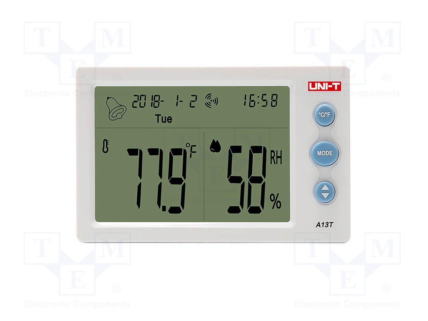 Termohigrómetro; LCD 4,5"; -10÷50°C; 20÷95%RH; Exat: ±1°C