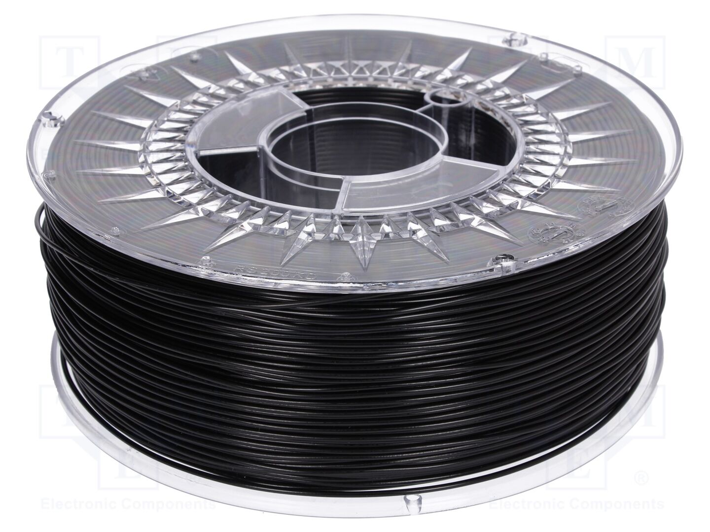 Filamento: ABS+; Ø: 1,75mm; preta; 230÷240°C; 1kg