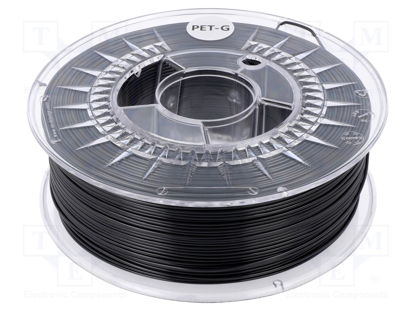 Filamento: PET-G; Ø: 1,75mm; cinzento escuro; 220÷250°C; 1kg