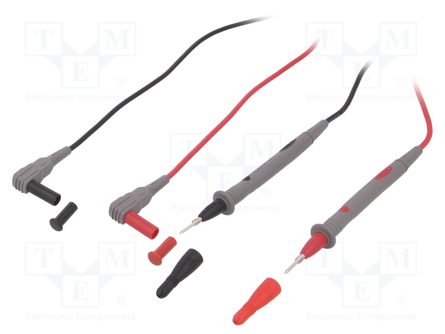 Cabos de medição; Umax: 1kV; Imax: 10A; Compr: 0,9m; preta,vermelho