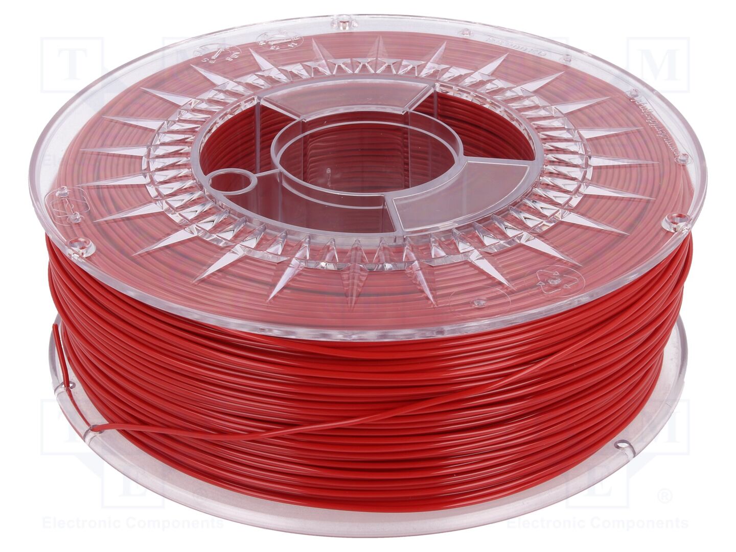 Filamento: PET-G; Ø: 1,75mm; vermelho; 220÷250°C; 1kg