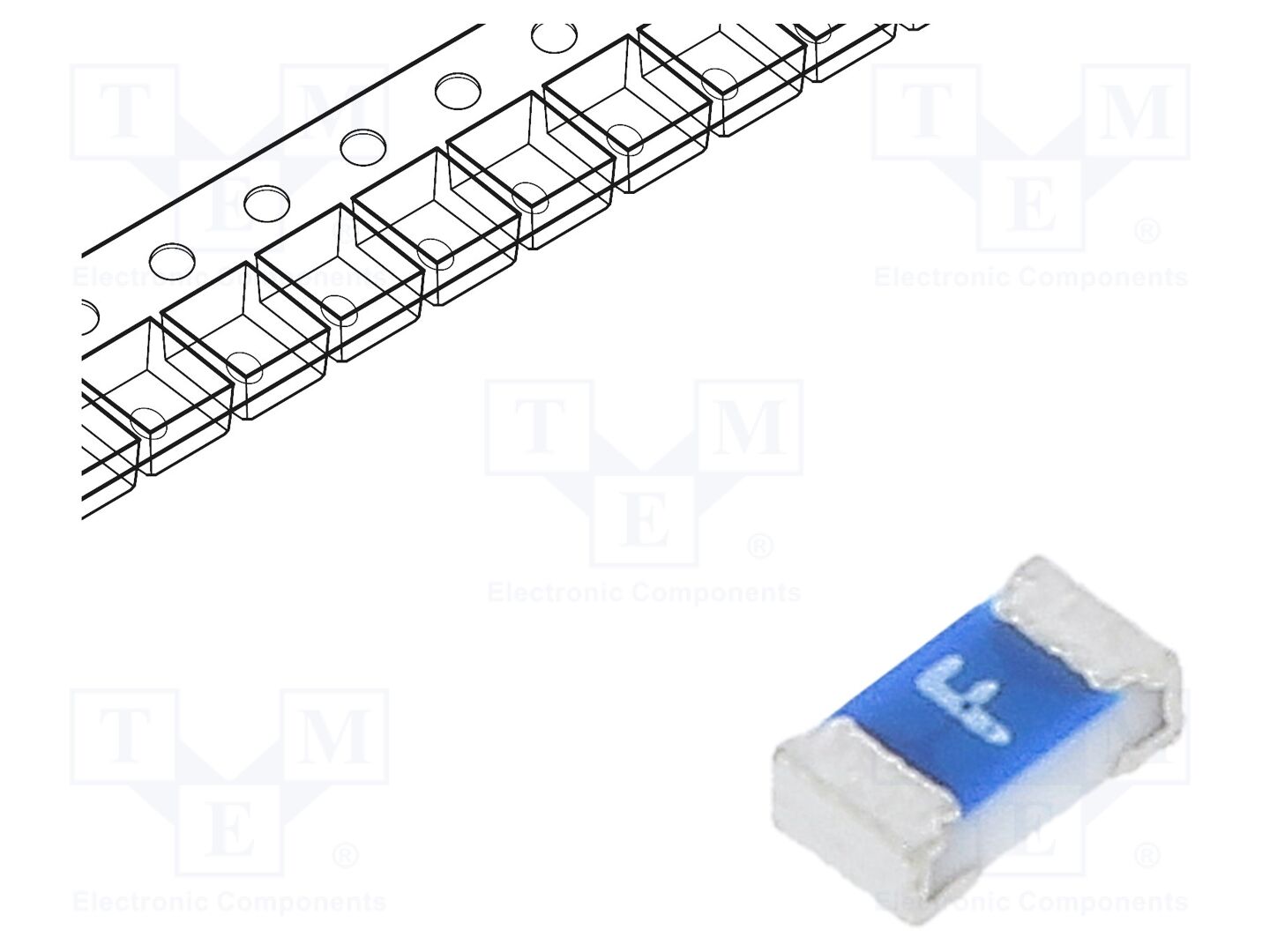Fusível: baixa tensão; 500mA; 32V; super-imediato; SMD; 0603