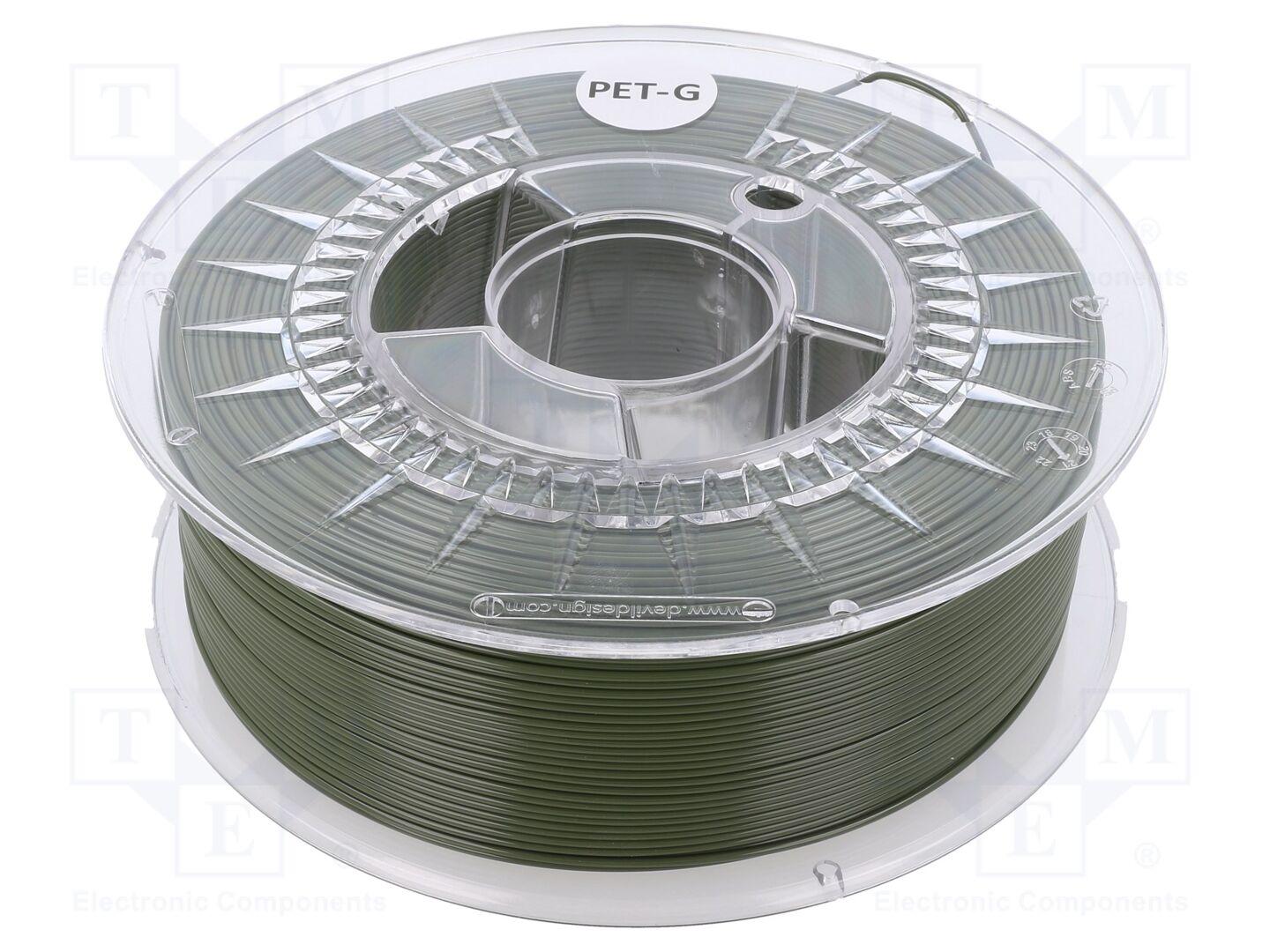 Filamento: PET-G; Ø: 1,75mm; verde azeitona; 220÷250°C; 1kg