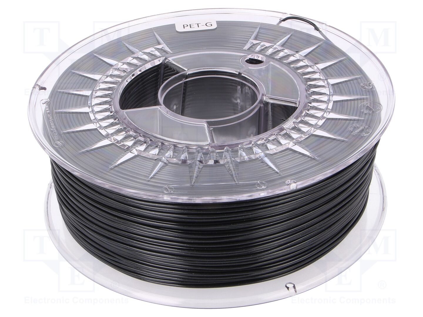 Filamento: PET-G; Ø: 1,75mm; galaxy black; 220÷250°C; 1kg