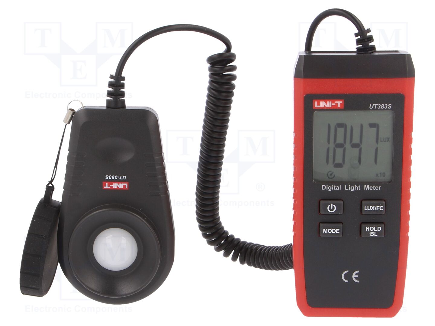 Luxómetro; 0÷199000lx; Prec.med: ±(4% + 8 cifras); 110x53x26mm