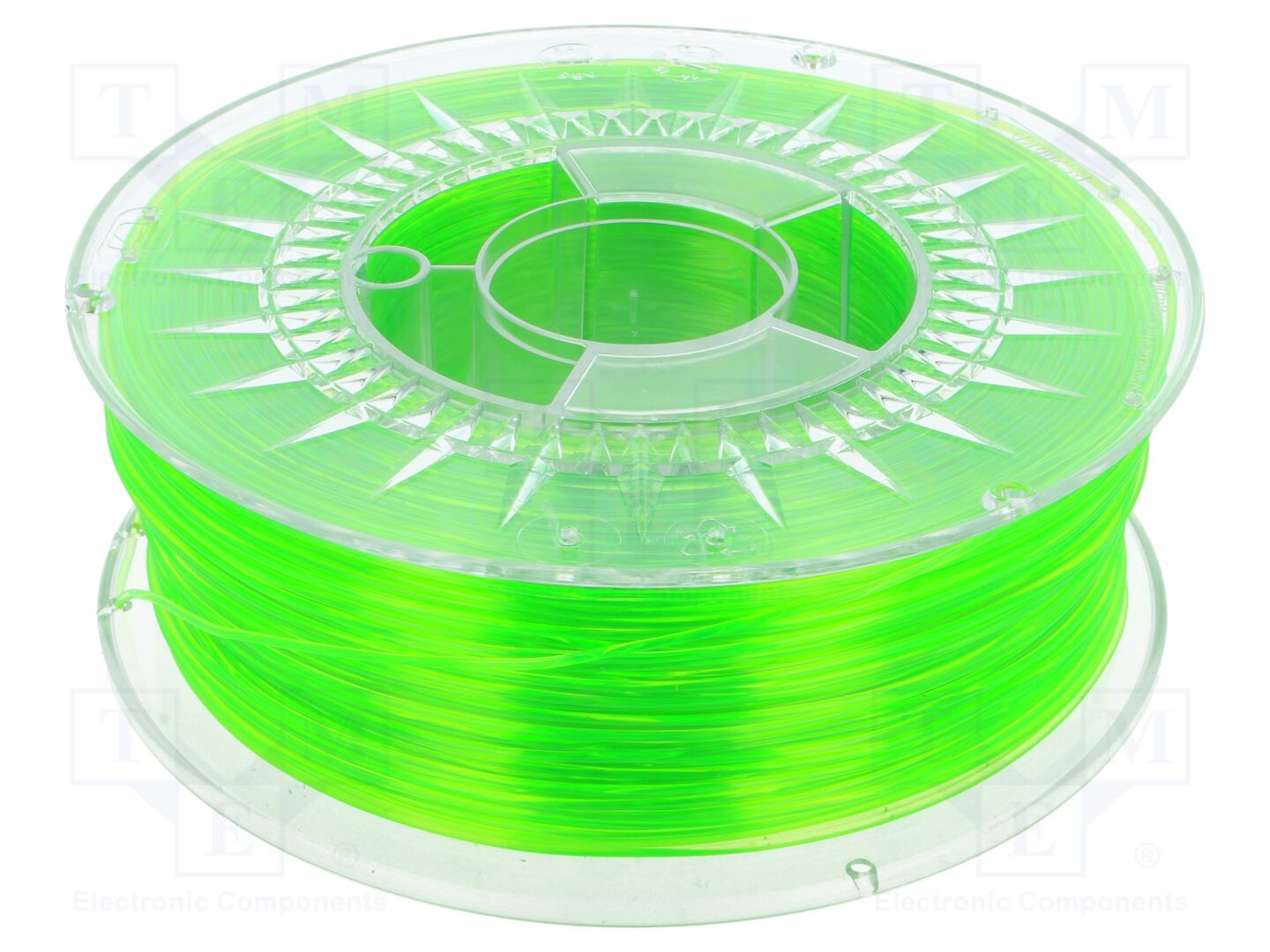 Filamento: PET-G; Ø: 1,75mm; transparente,verde (claro); 1kg
