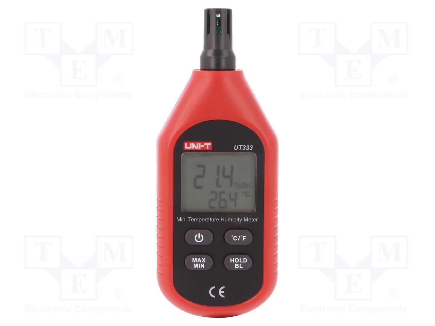 Termohigrómetro; Análise: 1x/s; -10÷60°C; 0÷100%RH; Exat: ±1°C