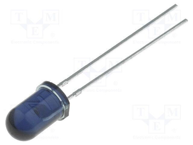Transmissor IR; 5mm; 940nm; azul,transparente; 160mW; 25°; THT