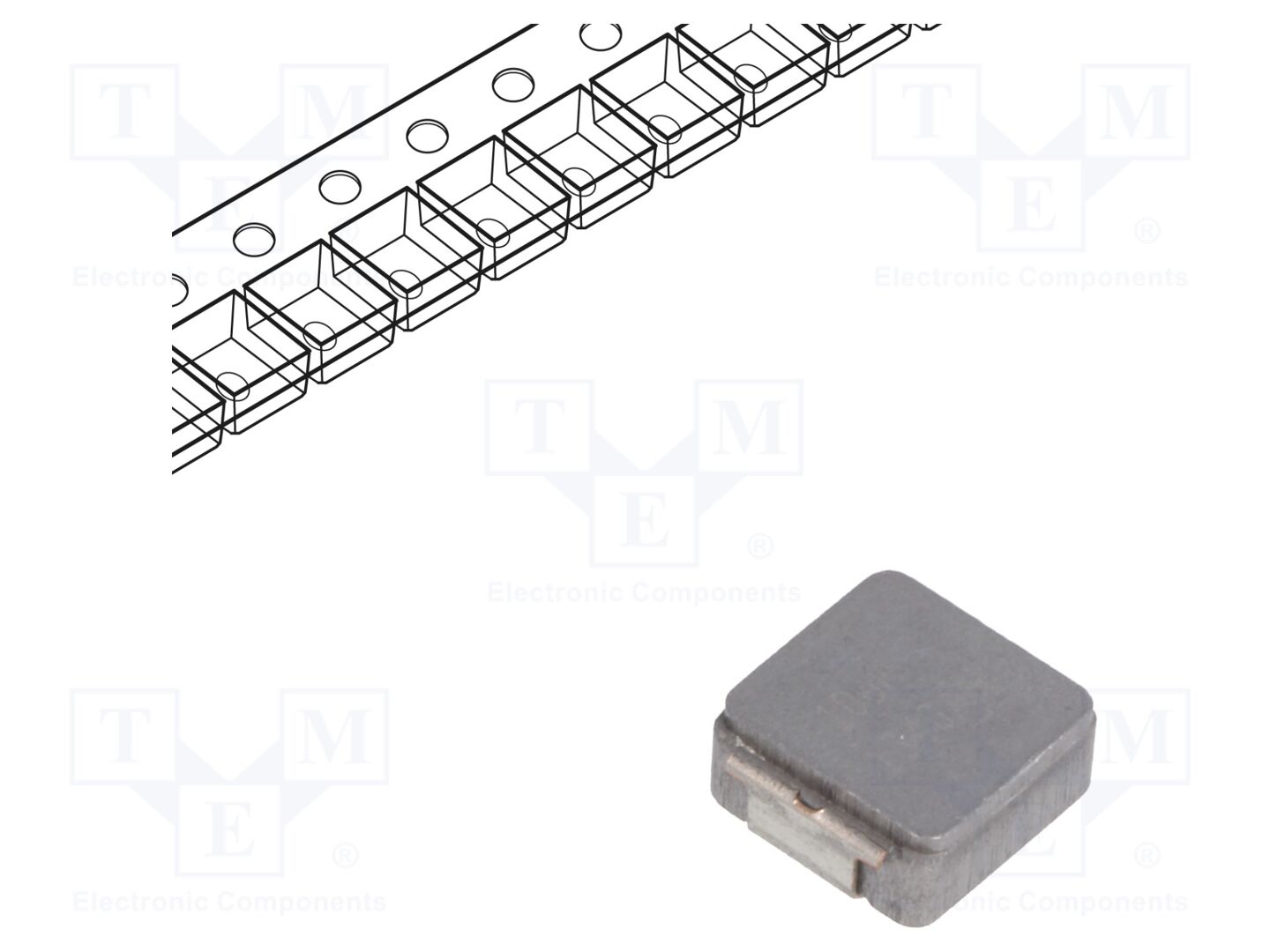 Indutor: de fios; SMD; 10uH; 7A; R: 102mΩ; ±20%; IHLP; 6,47x6,47x3mm