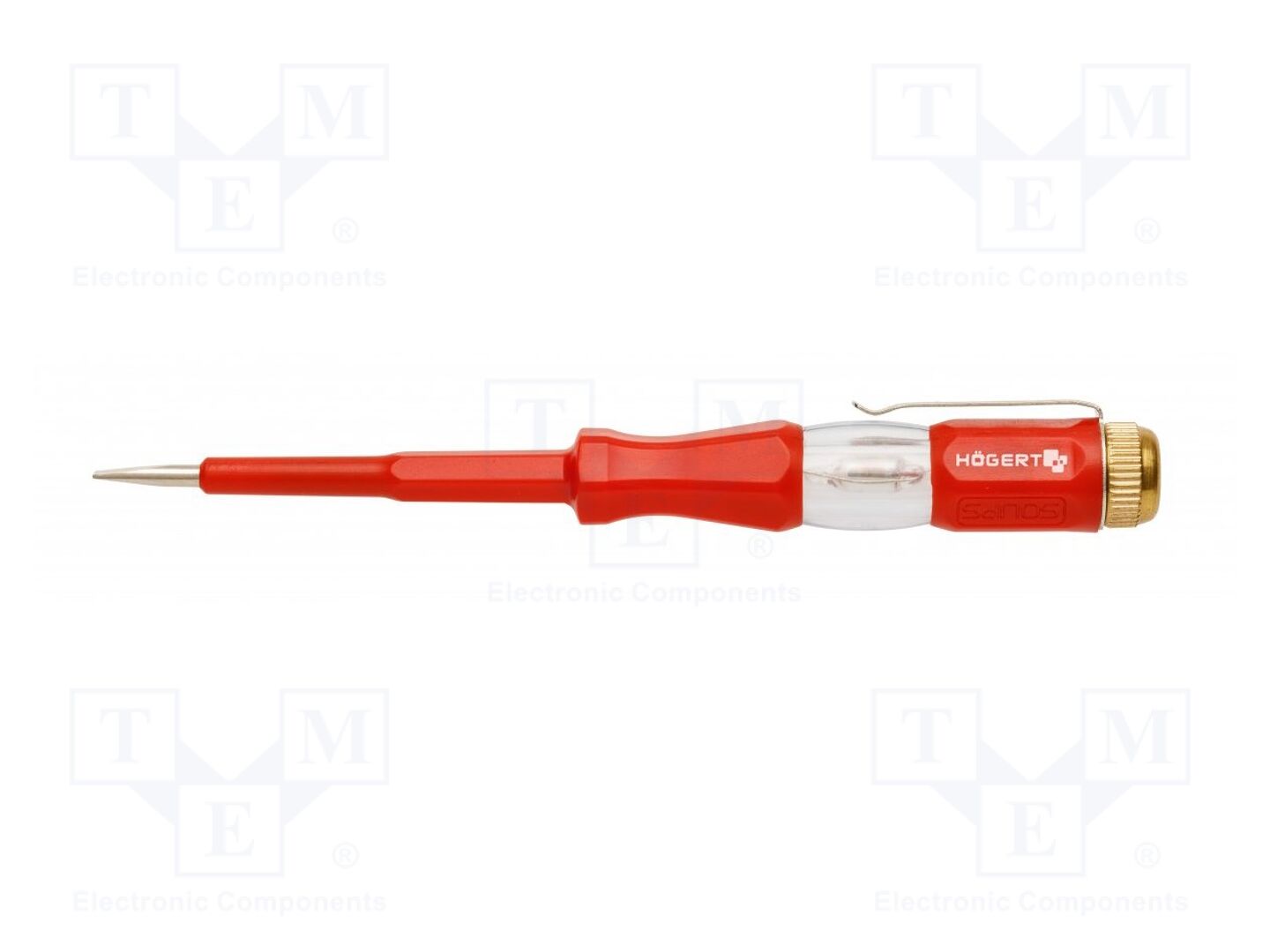 Chave de fendas: testador da tensão; Isolado; plana; 140mm