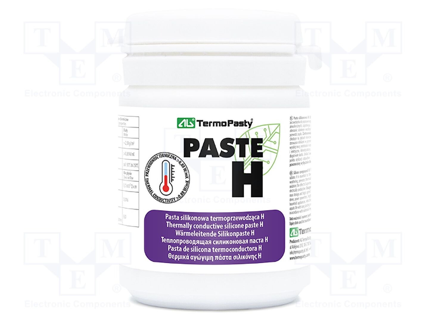 Pasta termocondutora; branca; base em silicone,não condutor