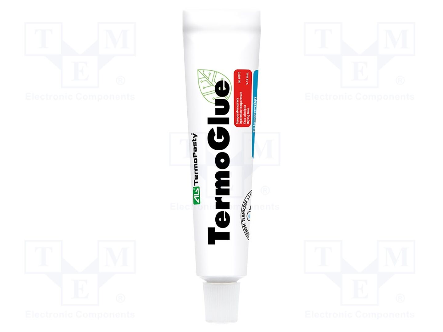 Cola termocondutora; branca; Termoglue; 1W/mK; 5÷15min; 10g
