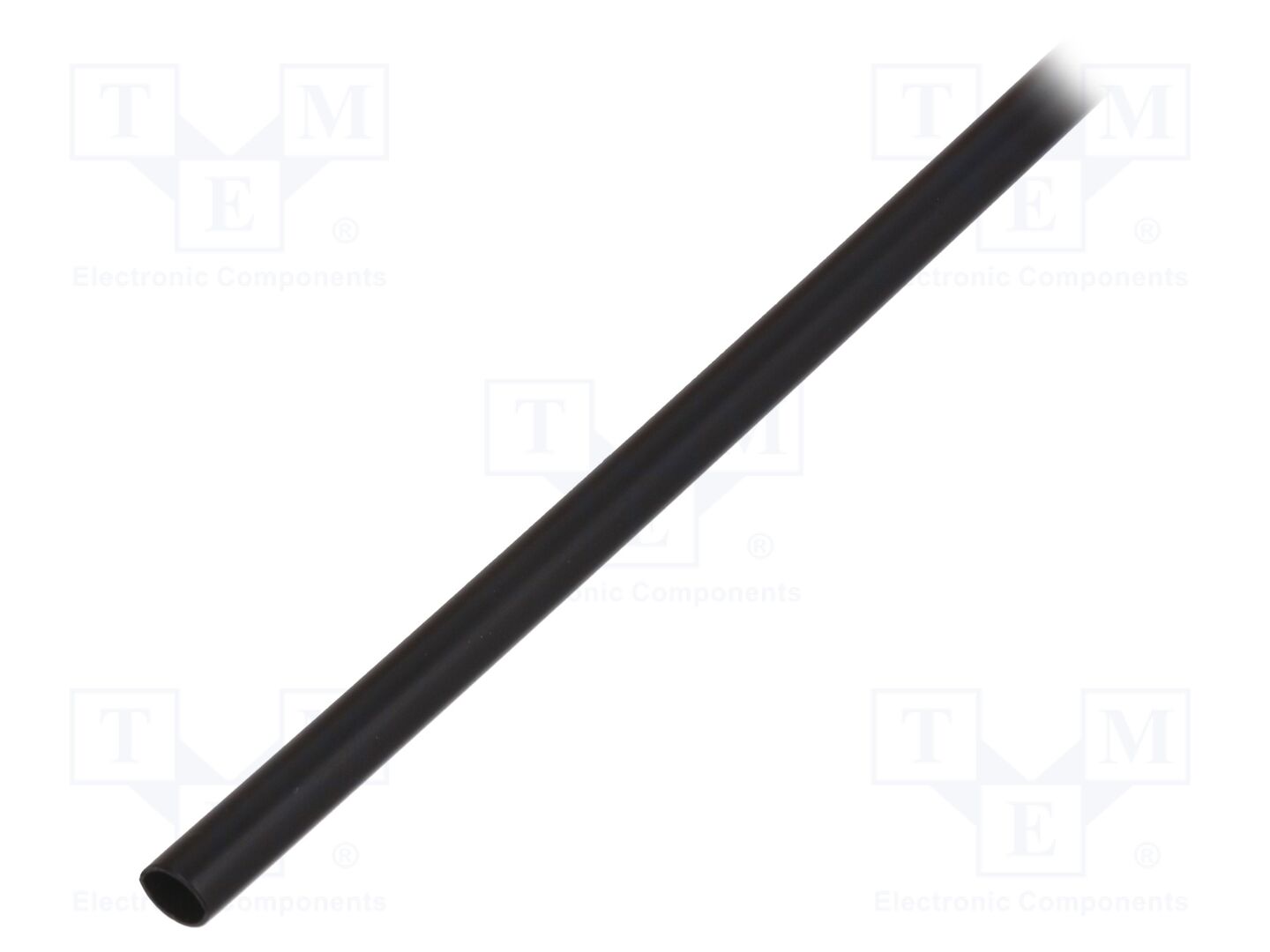 Tubo termoretráctil; sem cola; 4: 1; 4mm; L: 1m; preta; poliolefino