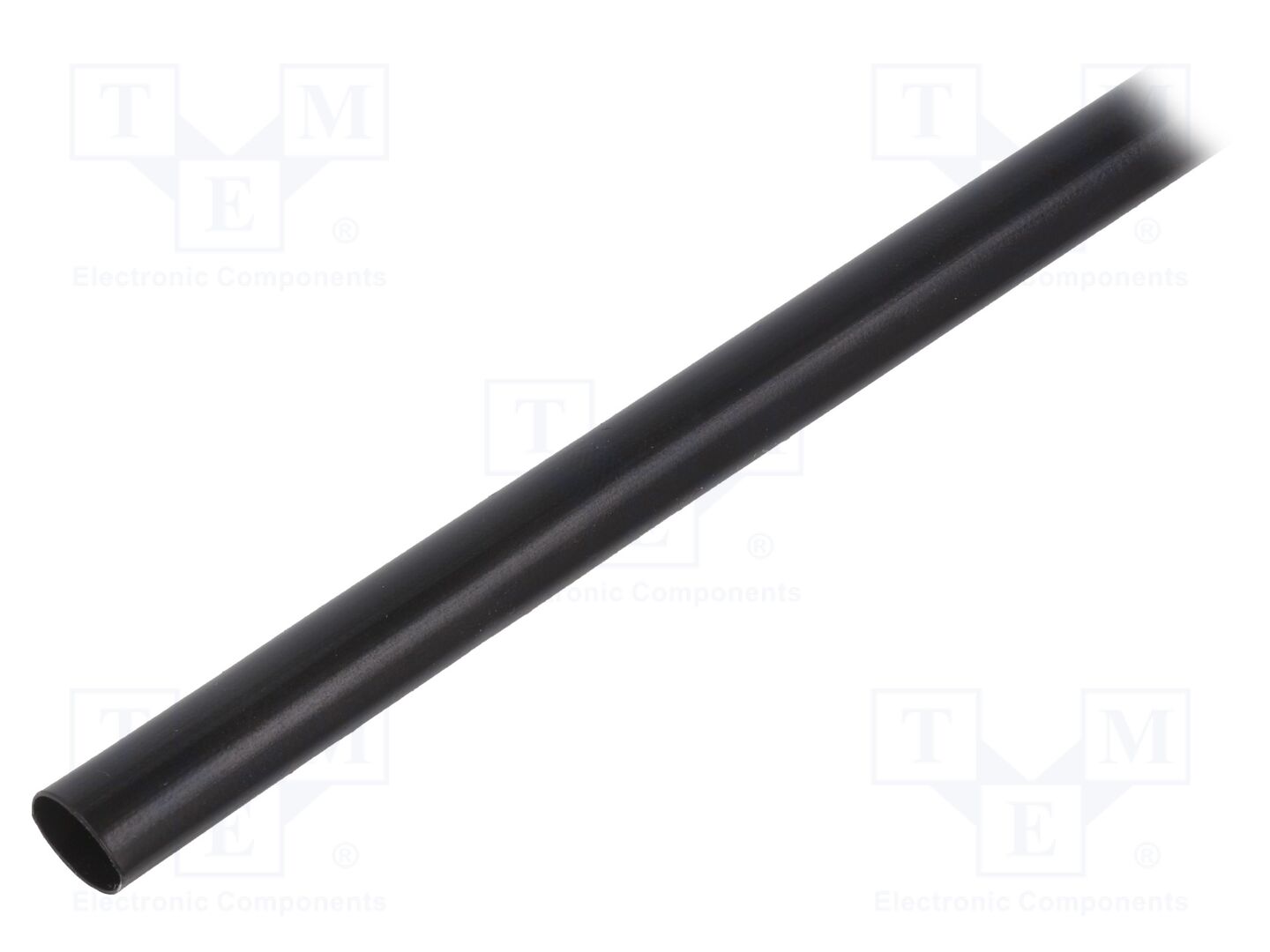 Tubo termoretráctil; sem cola; 4: 1; 8mm; L: 1m; preta; poliolefino