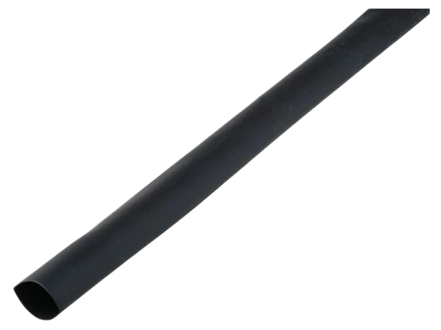 Tubo termoretráctil; com cola; 3: 1; 3,2mm; L: 1m; preta; -55÷125°C