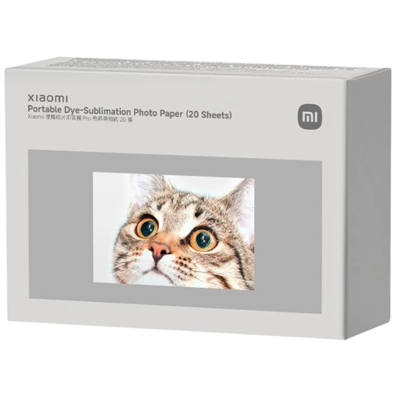 Xiaomi Portable Dye-Sublimation Photo Paper (20 Folhas)
