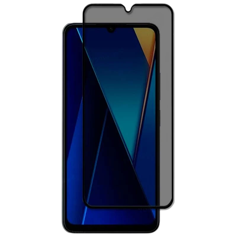 Película de vidro temperado Anti Espião Xiaomi Redmi 13C 5G / Redmi 13C 4G / Poco C65