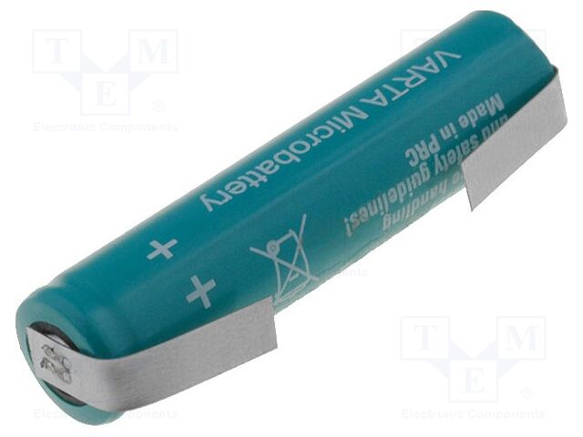 Bater: Ni-MH; AAA,R3; 1,2V; 700mAh; patilhas de solda; Ø10x44mm