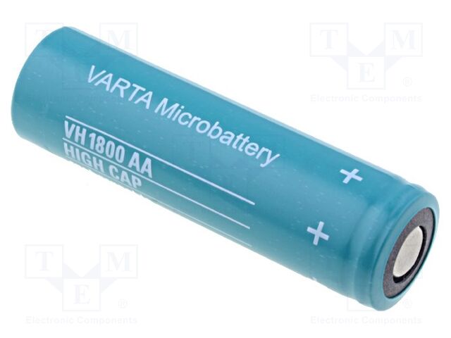 Bater: Ni-MH; AA; 1,2V; 1800mAh; 1unid.