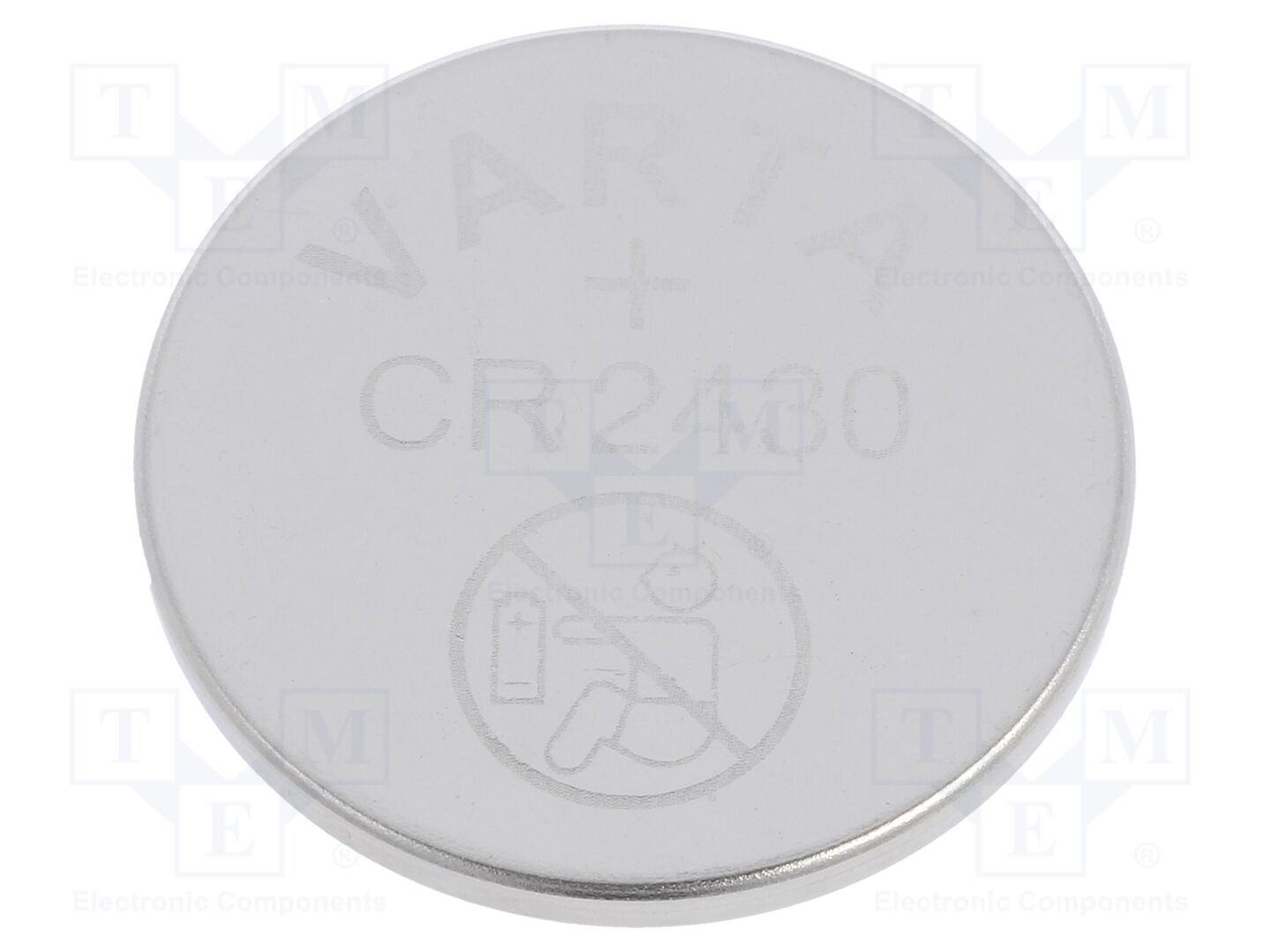 Bateria: lítio; CR2430,tipo botão; 3V; 280mAh; não recarregável