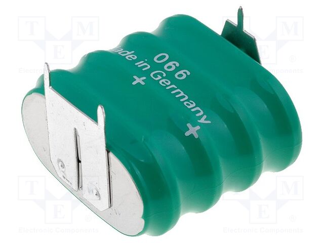 Bater: Ni-MH; 4,8V; 140mAh; 3pin,polo positivo: 2pin; 14mA; 1unid.