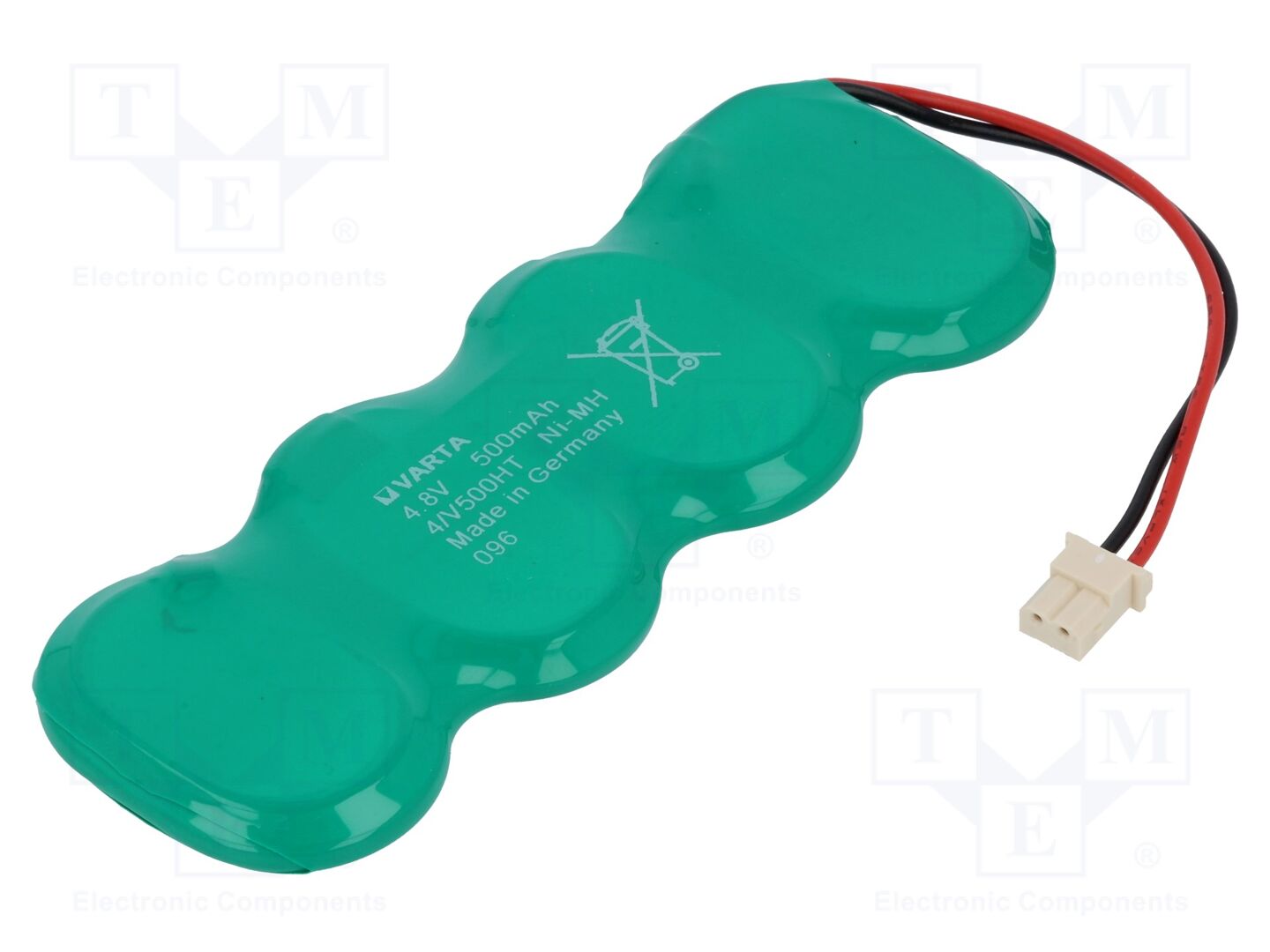 Bater: Ni-MH; 4/V500H; 4,8V; 500mAh; fios com ficha; 100x37x8mm