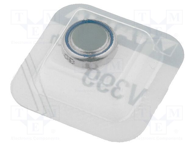 Bateria: de prata; tipo botão,SR57; 1,55V; 42mAh; Ø9,5x2,7mm