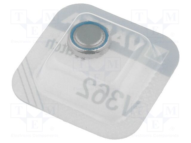 Bateria: de prata; tipo botão,SR58; 1,55V; 21mAh; Ø7,9x2,1mm