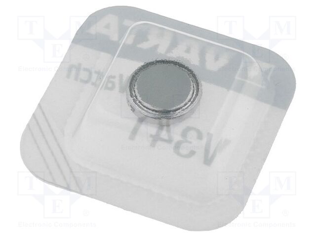 Bateria: de prata; tipo botão,V341; 1,55V; 15mAh; Ø7,9x1,4mm
