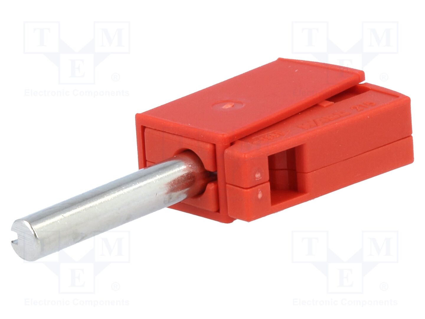 Conector de laboratório: banana 4mm; ficha; 20A; 42V; vermelho