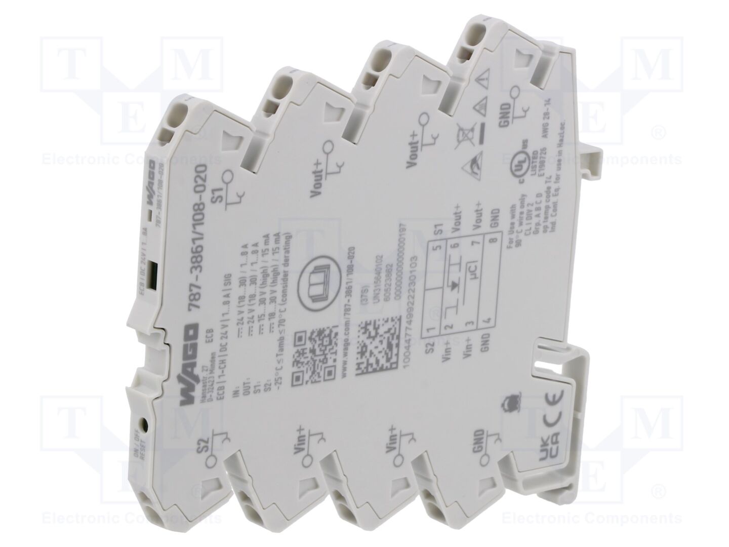 Disjuntor contra sobreintensidades; Utrabalho: 18÷30VDC; IP20