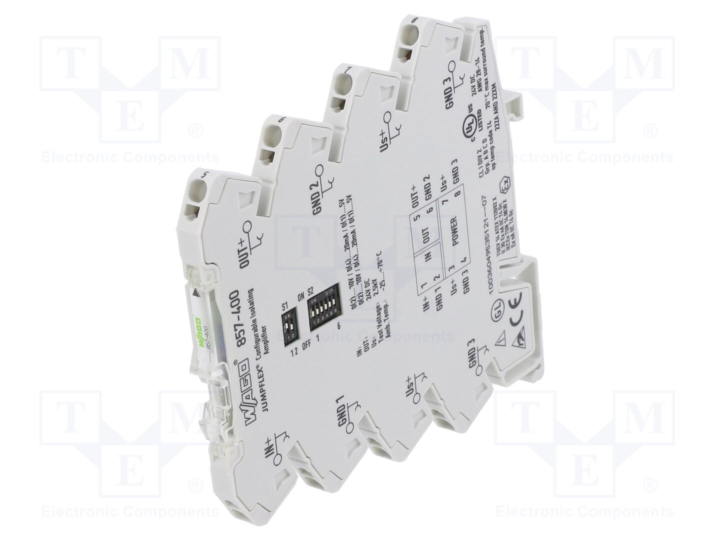 Indutor: separador de sinal/amplificador; para trilho DIN; IP20