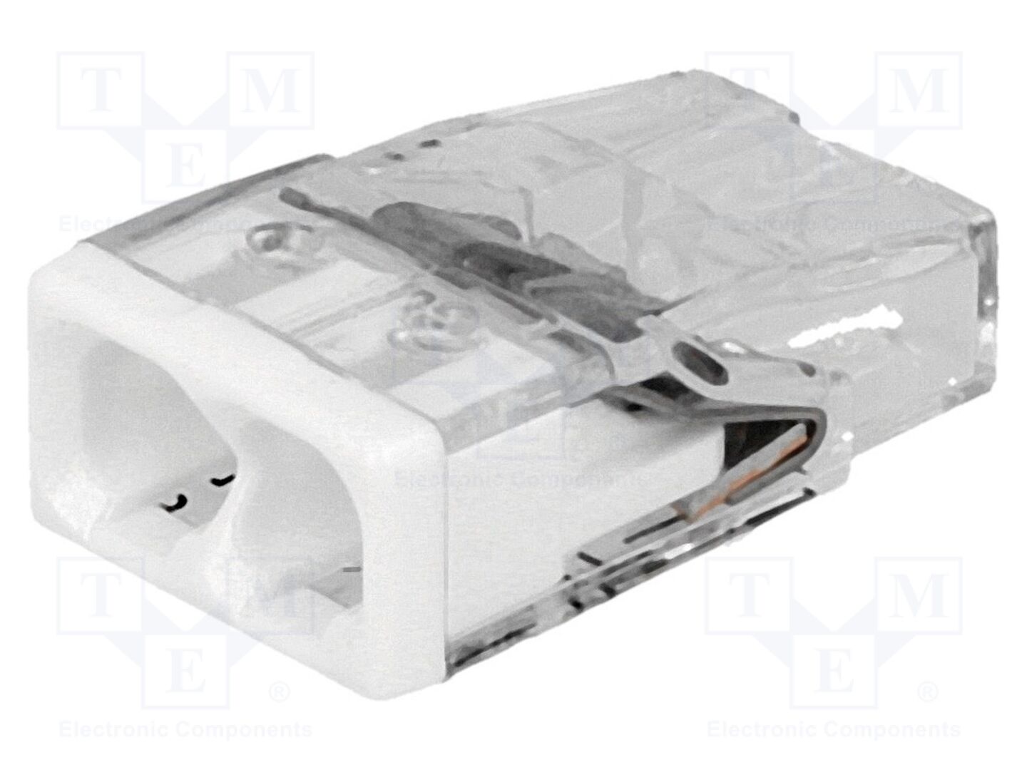 Conector rápido; 2273; 24A; 450V; aperto de molas; branca; W: 9,8mm