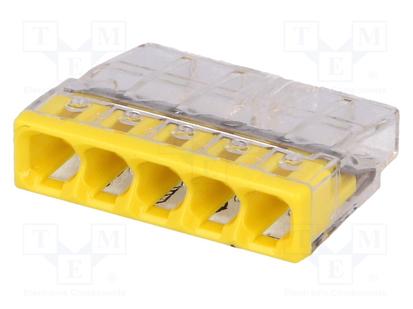 Conector rápido; 2273; 24A; 450V; aperto de molas; amarelo