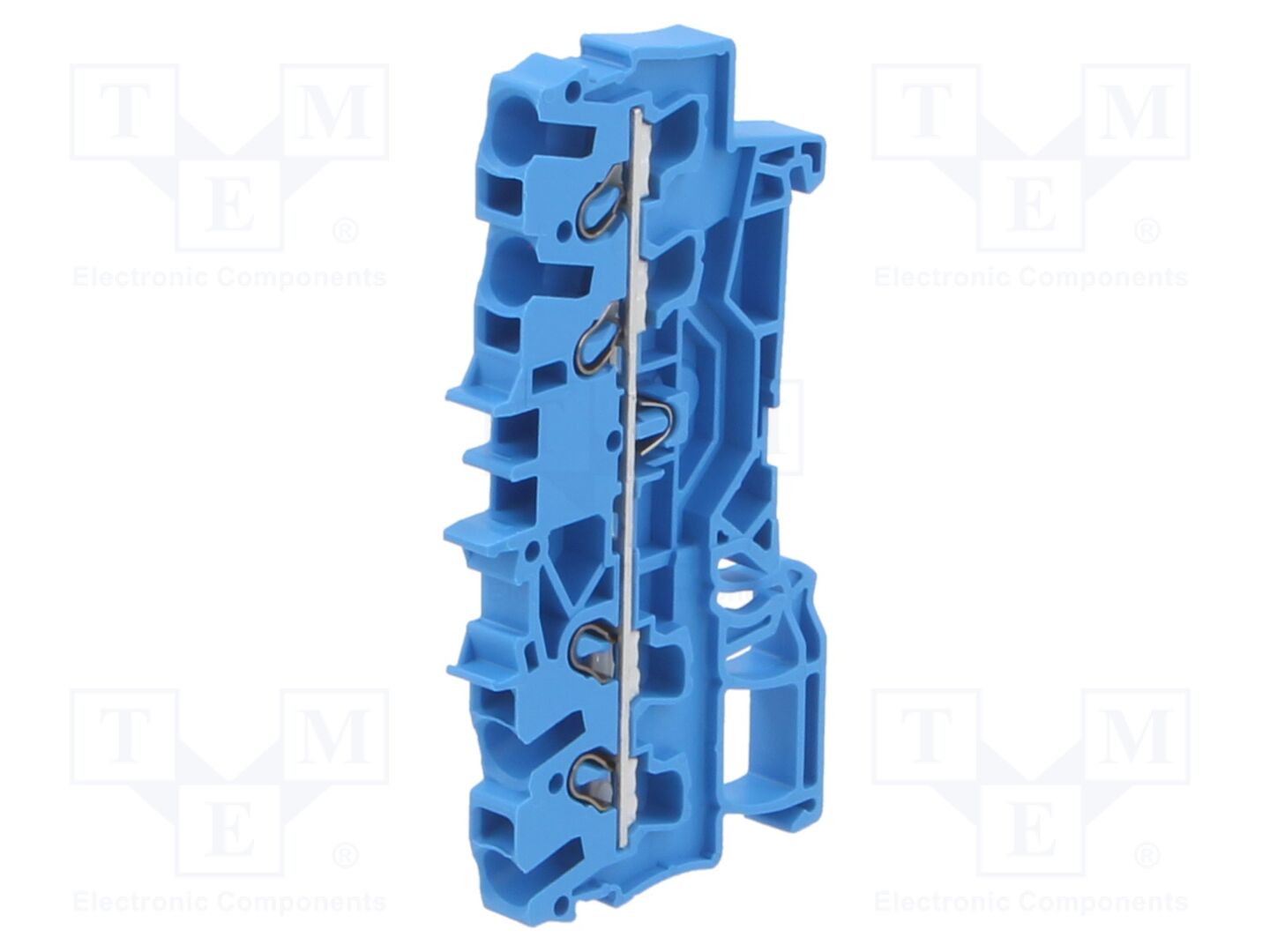 Conector: de carril; para trilho DIN; aperto de molas; azul; TS35