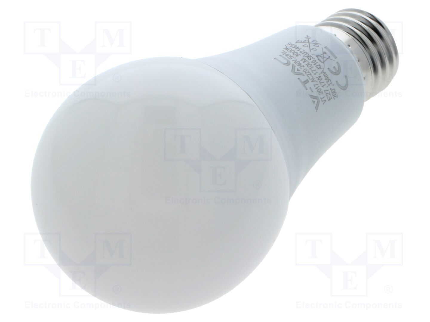 Luz LED; E27; branco quente; 220/240VAC; 1710lm; P: 17W; 200°; 3000K