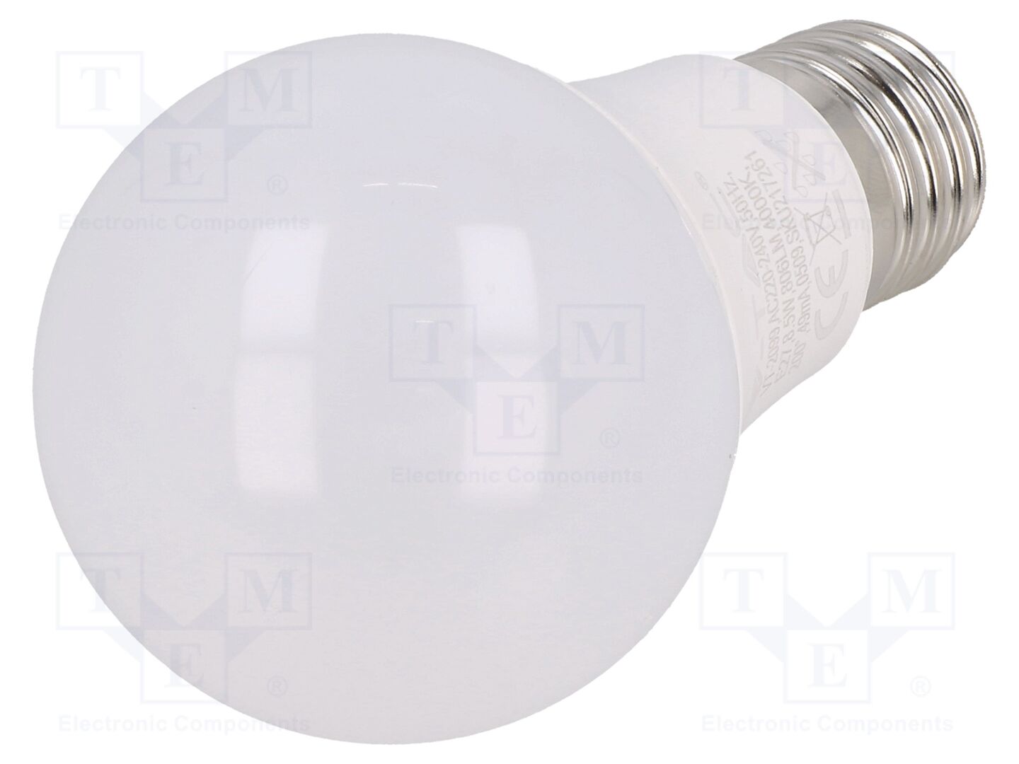 Luz LED; E27; branco neutro; 220/240VAC; 806lm; P: 8,5W; 200°; 4000K