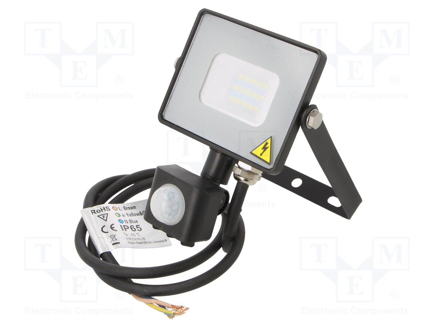 Lâmpada: Foco LED; 10W; 220/240VAC; branco frio; 100°; 6400K; IP65