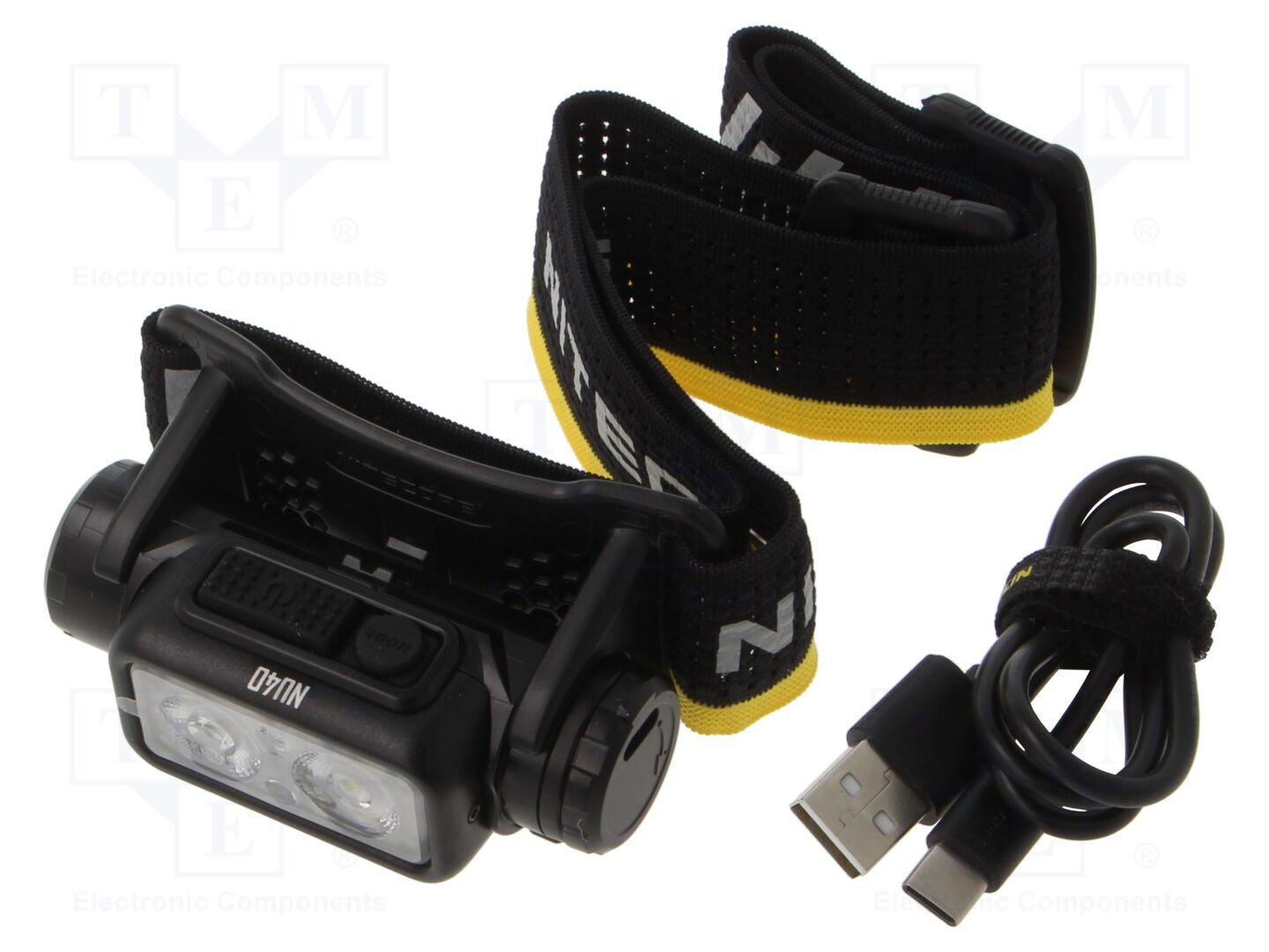 Lanterna: frontal LED; IP68; impermeável; Num.Díodos: 4; 100m